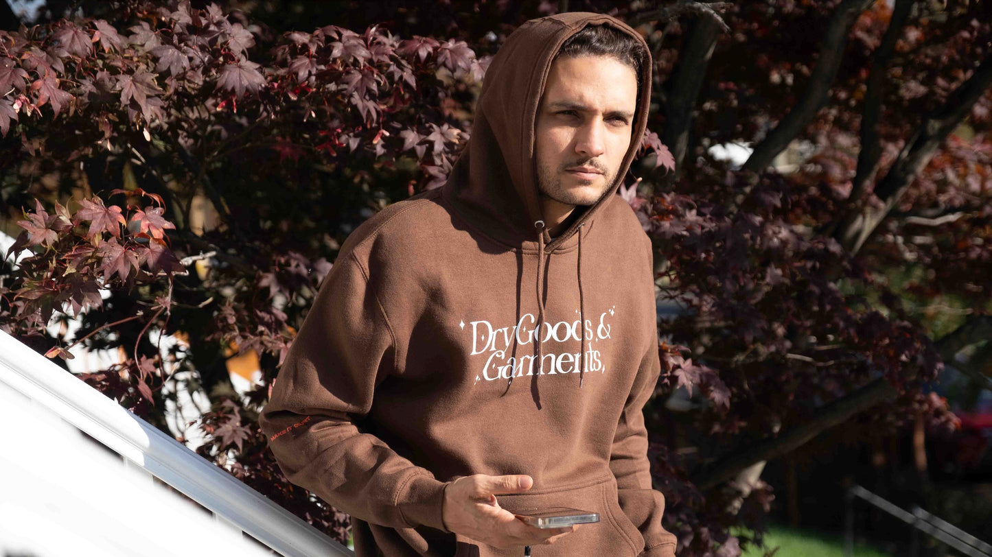 Brown Logo Hoodie