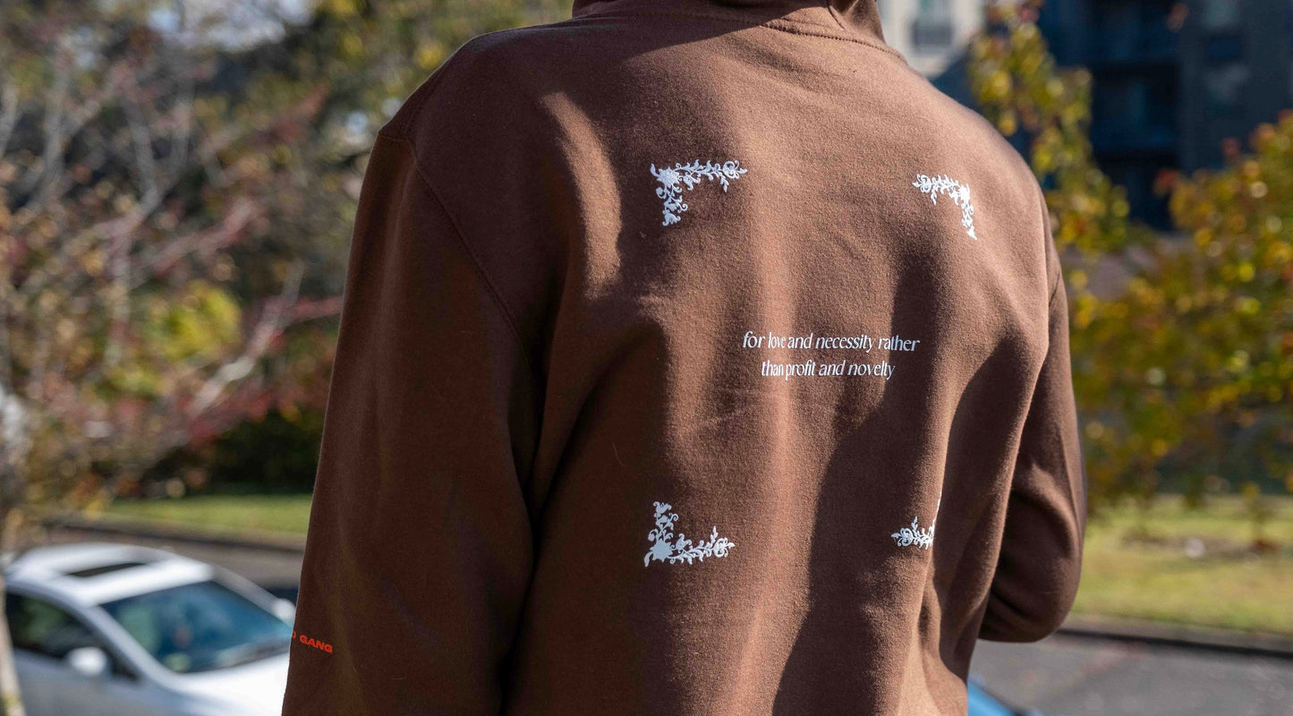 Brown Logo Hoodie